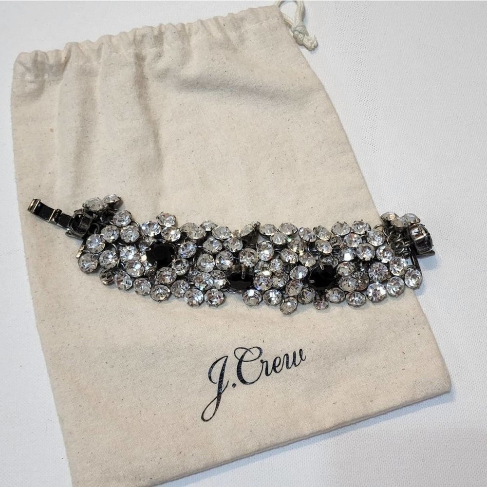 J.‎ Crew jeweled crystal and onyx colored bracelet